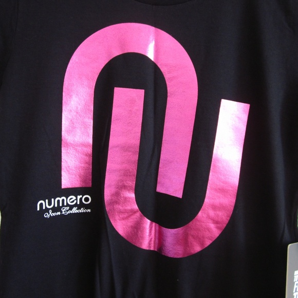 Numero - Black T-shirt With Shiny Logo - Picture 4 of 8